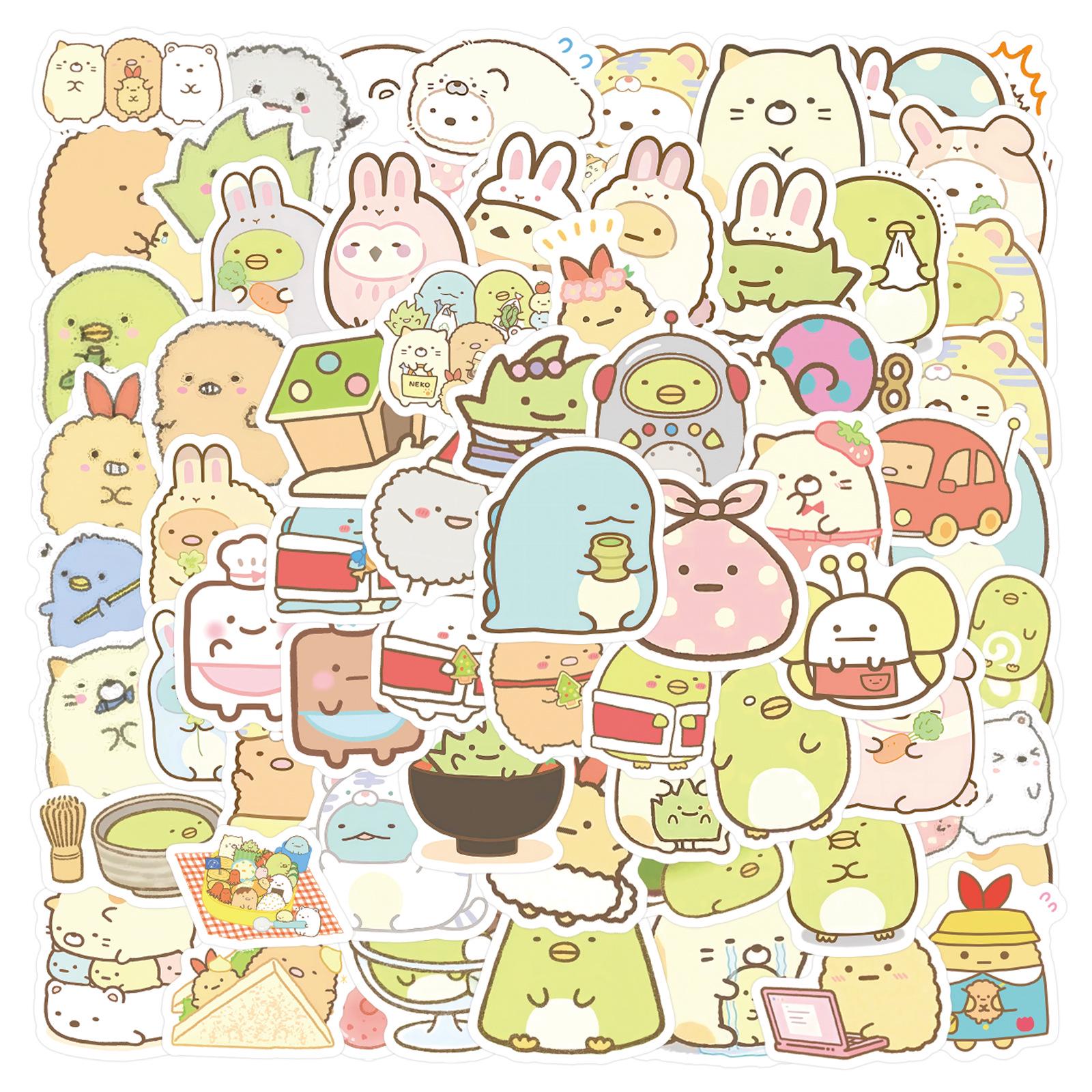 Cute Corner Creatures Stickers - 100 Waterproof Sheets for Journal, DIY, Phone, and Laptop Decoration