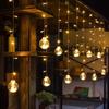 LED Hanging Curtain Lights Star Moon Bulb Wish Balls For Bedroom Window Party Table Decor For Teens Couples Christmas New Year