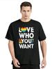 Jesus A Man Fashion Tshirt Pride Flag Lesbian Bi Trans Queer Cool Gift T-shirt Women Male Kindness Peace Equality Love Tees Tops