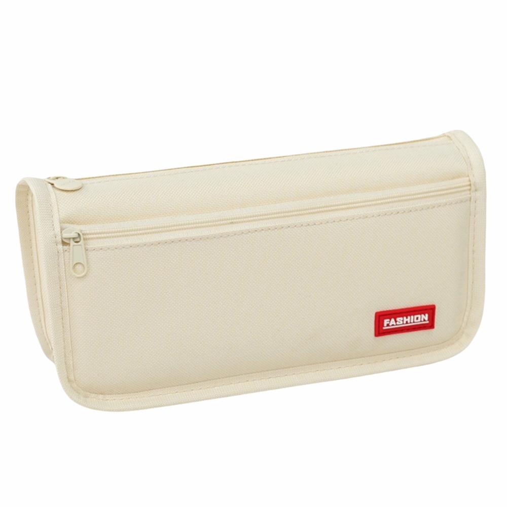 Multi Layer Pen Bag Pouch Oxford Stationery Storage Bag Durable Pencil Case  Travel Organizer белый