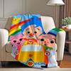 Cartoon Cute P-Plim P-Plim Blanket Warm And Soft Suitable For Bedroom Living Room Sofa Bed Office Travel Camping