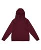 LANARCHIVE [0180] Diagonal Zipper Hooded Long Sleeve - Burgundy