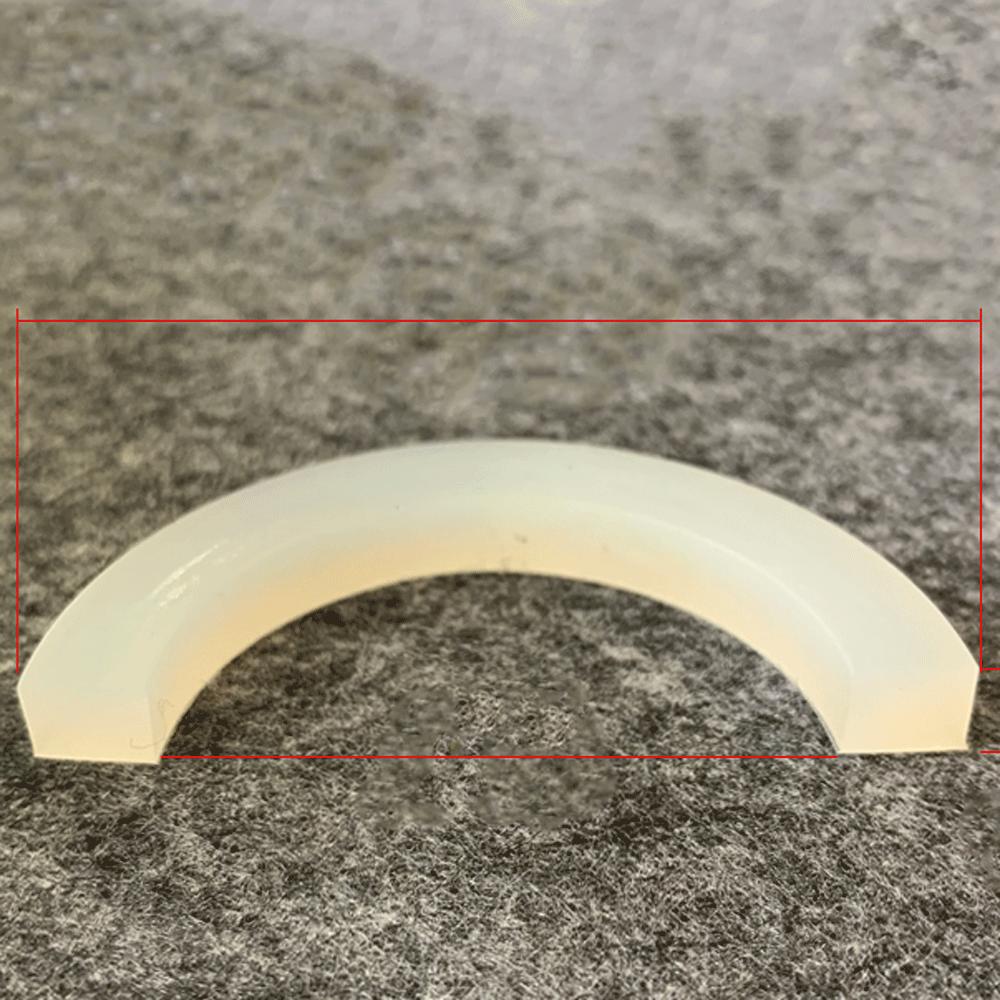 DN15/20/25/32/40-100 Food Grade Sanitary VMQ Slicone Rubber Flat Washer Seal Gasket For Cam Lock Groove Fitting