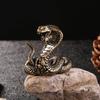 Brass Cobras Shelf Decors Accent ,Snake Figurines Tabletop Centerpieces Home Decorations Retro Snake Decorative Objects