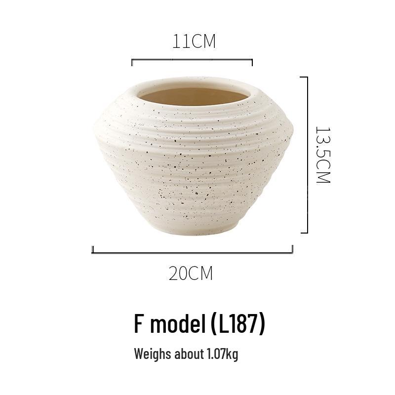 Coarse Pottery Earthenware Vase Set for Home & Hotel Decor