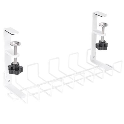FUNHOO Cable Tray, Wire Cable Tray, No Drilling Required, Cable Management Tray, Cable Organizer, Cable Storage, Medium Size (36 X 11.7 X 16.5 Cm), Wh