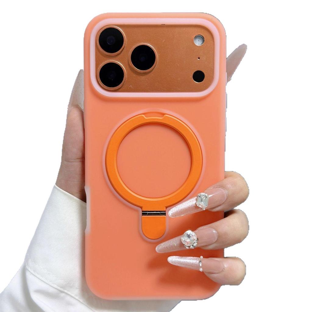Liquid Jelly iPhone 17 PM Case with Magnetic Stand, Anti-slip Protection, and Full Coverage