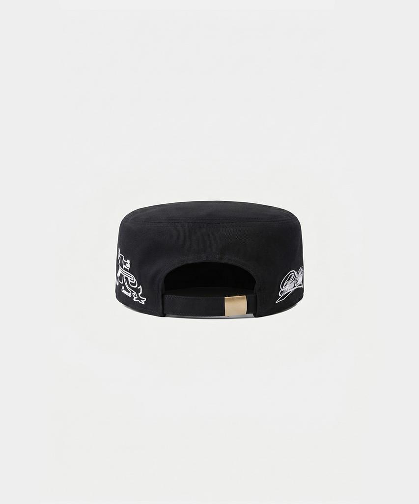 BADBLOOD Big B Logo Pillbox Cap - Black