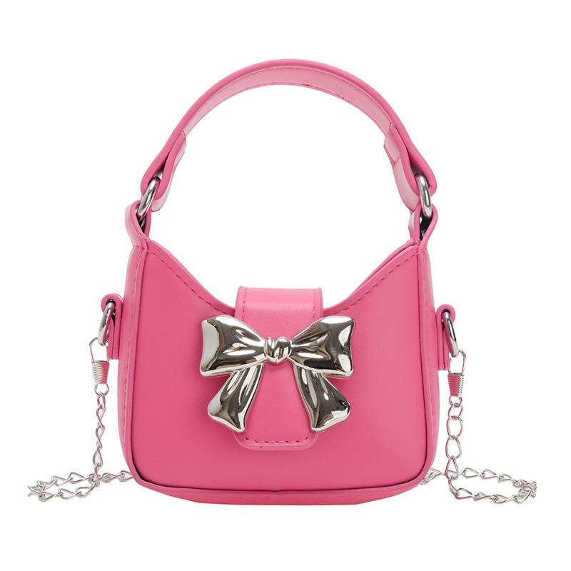Kids Girls Cute Handbag Portable Bow Crossbody Bag