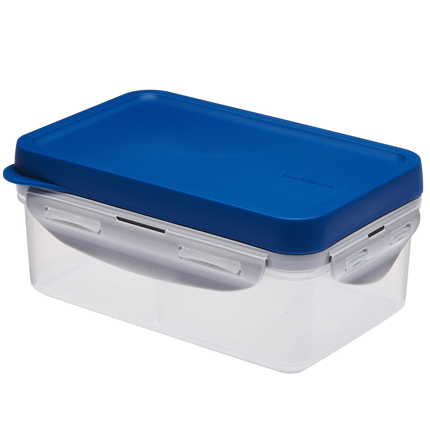 

Bestco Lunch Box Storage Container Blue To Go Box 3 in 1 Lock Lock with Sfork Knife 1.0L HPL817L-B & &