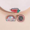Playful Rainbow Chili Pin Sturdy Metal Badge Adornment Stylish Lapel Pin Accessory Suitable for Everyday Outfits