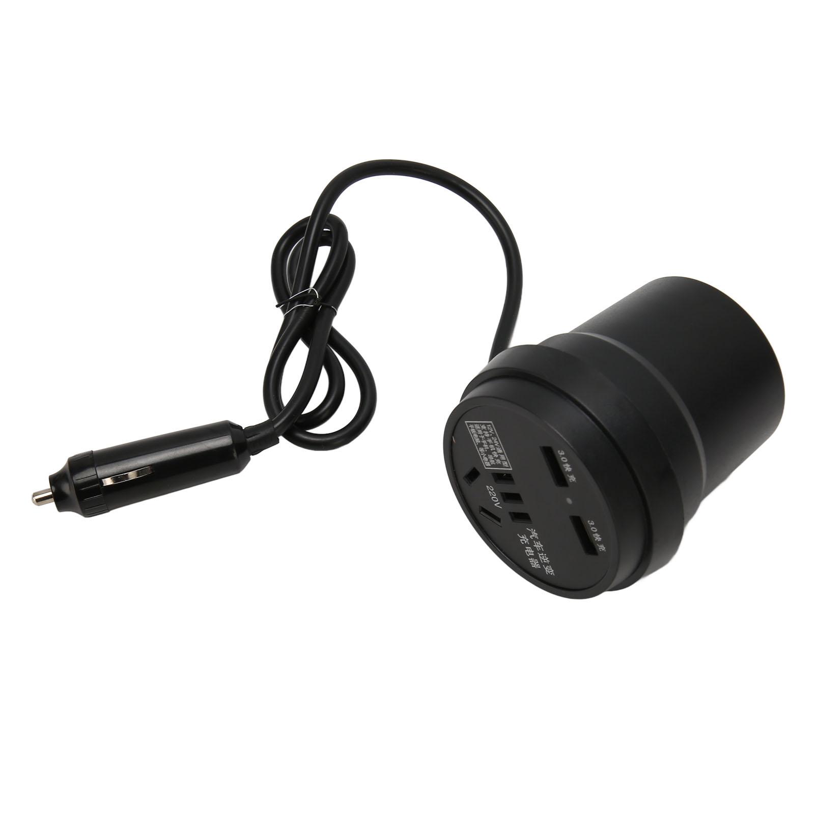 

Автомобильный инвертор 150 Вт Порты быстрой зарядки QC3.0 Преобразователь постоянного тока 12 В 24 В в переменный ток 110 В 220 В Инвертор для дороги AU PLUG