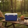 Kühlbox aus Kunststoff Kühlbox mit Deckelöffnung Hartschalen-Kühlbox Tragbare Eisbox Frontverschlüsse Campingausrüstung Tragegriffe