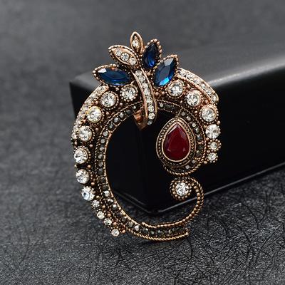 Neue Strass Vintage Mode Broschen Für Frauen Rote Perle Retro Pin Schmuck 2 Farben Erhältlich Gutes Geschenk