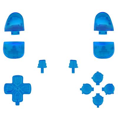 EXtremeRate Kompatibilné s ovládačom ps5 Náhradná smerová šípka R1L1R2L2 spúšťacie tlačidlo share tvárový plný set tlačidiel kompatibilný s priehľadným materiálom ps5