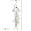 Artificial Rose Wedding Chair Flowers with Air Plants Chair Artificial Flowers  Party