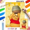 Disney Winnie the Pooh digital oil painting art kit DIY handmade home decoration gift