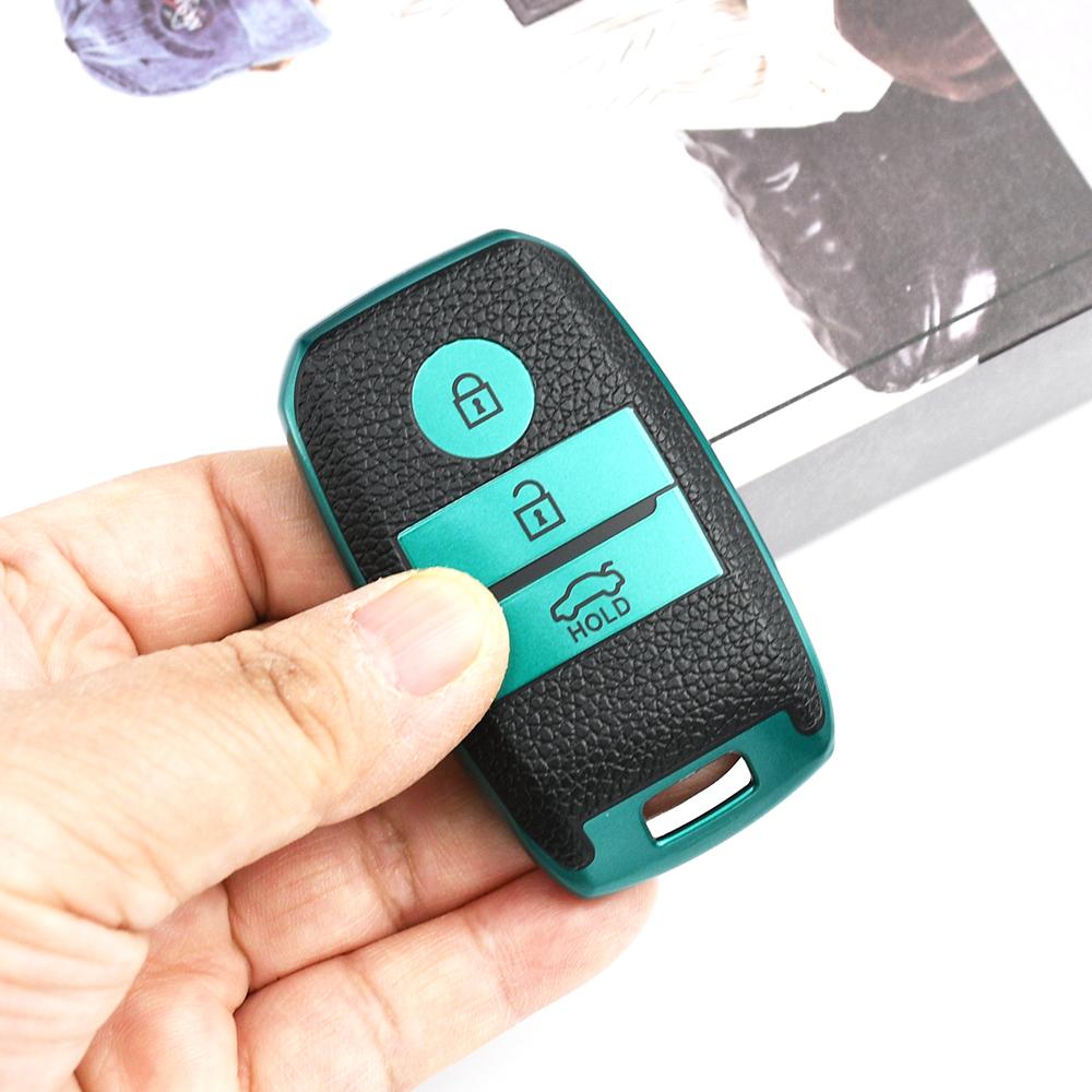 Leather TPU Car Key Bag Case Keyless Shell Protector for Kia K3 KX3 K4 K5 Ceed Sorento Ceed Rio Rio5 Sportage R Cerato Optima
