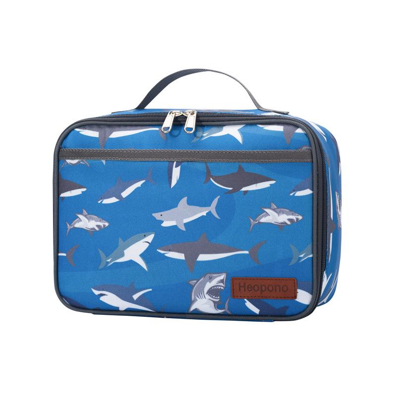 New Fashion Leopard Print Lunch Tote Bag Printed Student Bento Box Carrier Meal Bag for School Office