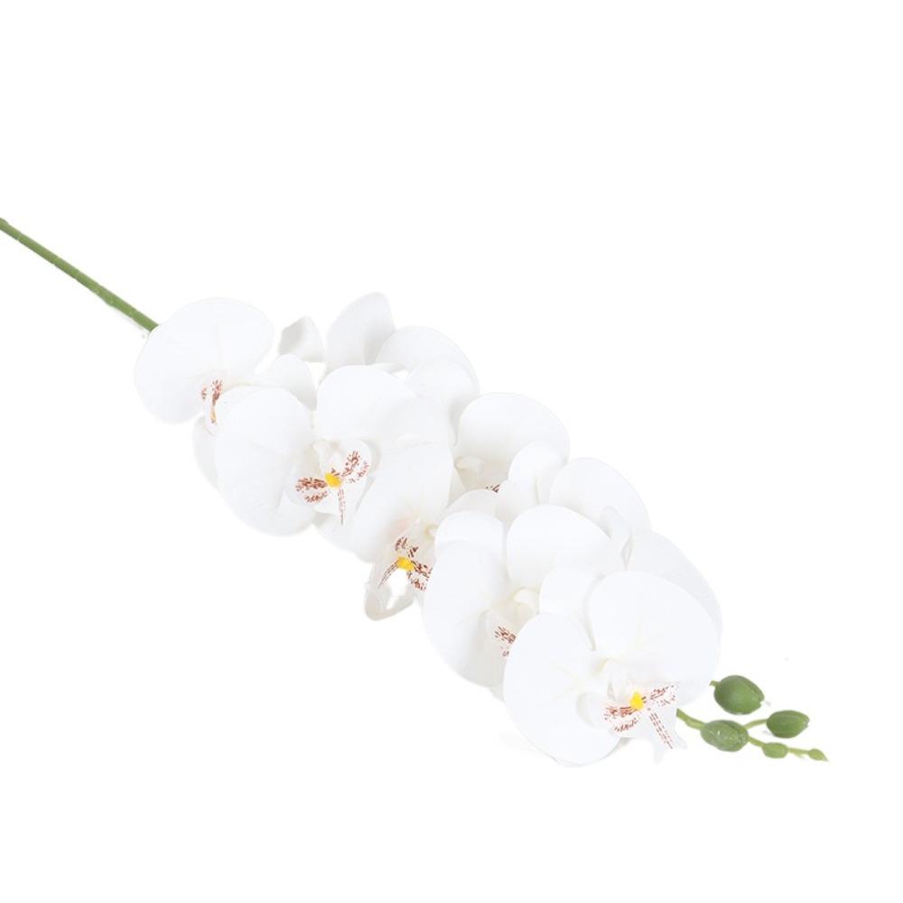 Ramură Artificială Phalaenopsis cu 9 Capete Imprimare 3D Orhidee Molie Falsă Acasă Grădină