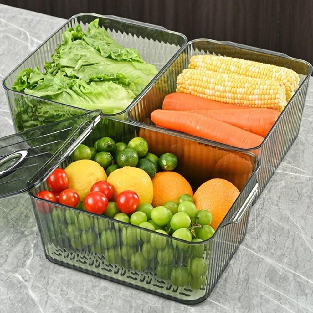 Food-Grade Refrigerator Storage Box Stackable Kitchen Organizer Fridge Egg Holder  Picnic