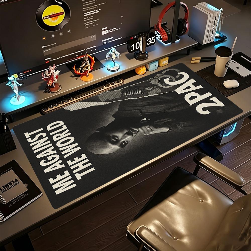 2pac Gaming Mouse Pad Desk Mat Study Desk Mat Non-Slip Rubber Bottom Office Desk Accessory