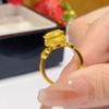 New Chinese-style Cornucopia Shape Rotatable Ring Opening Adjustable Niche Light Luxury Personalized Index Finger Ring Women