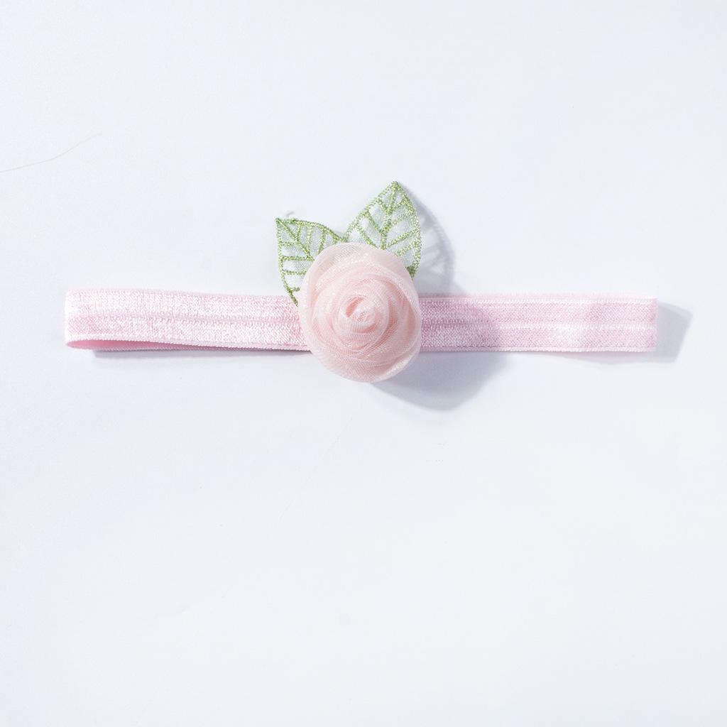 New European & American Style Baby Headbands: Cute 3D Rose Elastic Hair Bands,Soft & Comfortable for Infants & ToddlersPerfect