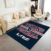 Houston Texans Football Customize Text Floor Mat Design for Balcony Dormitory Dining Room Game Room Anti-slip Rug Office Home Decor
