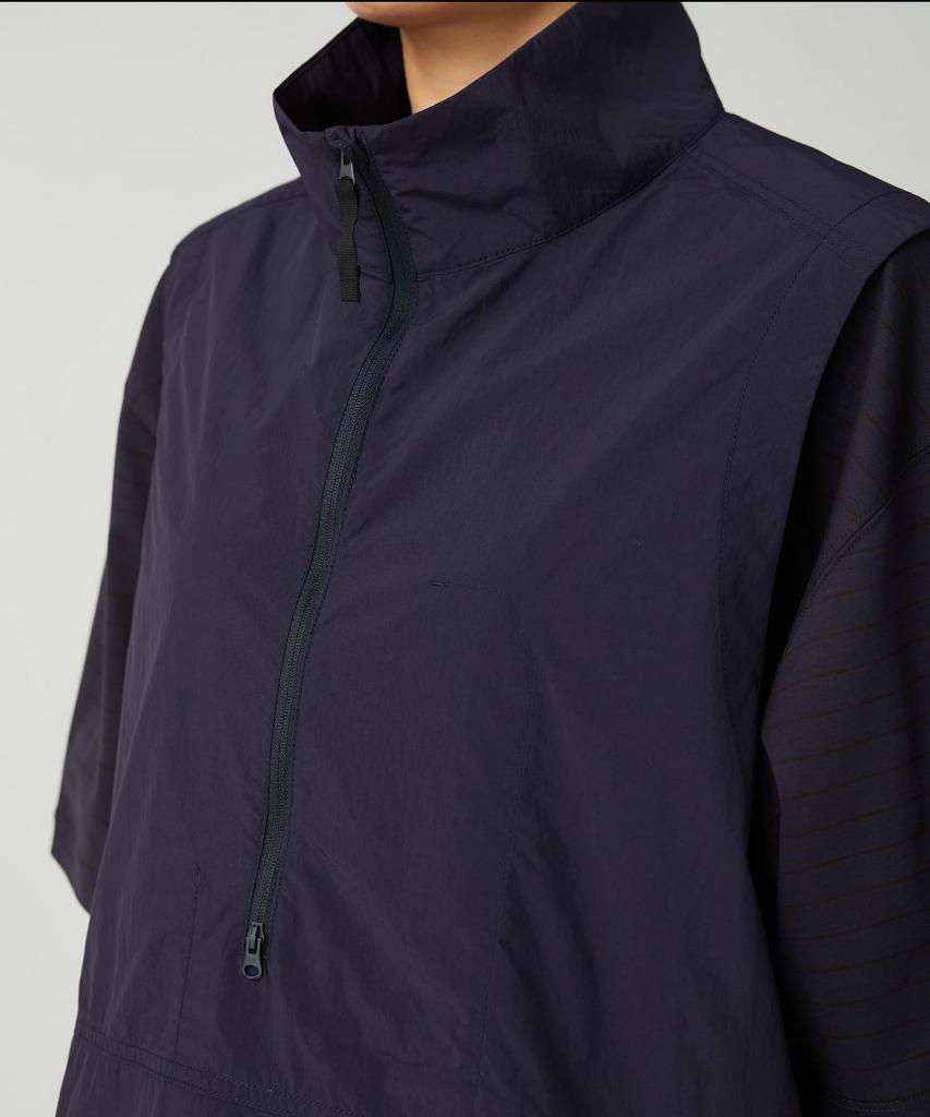 Snow Peak Nylon Tussah Utility Storage Vest and Size M JK-25AU009, Men's Women's, Navy,