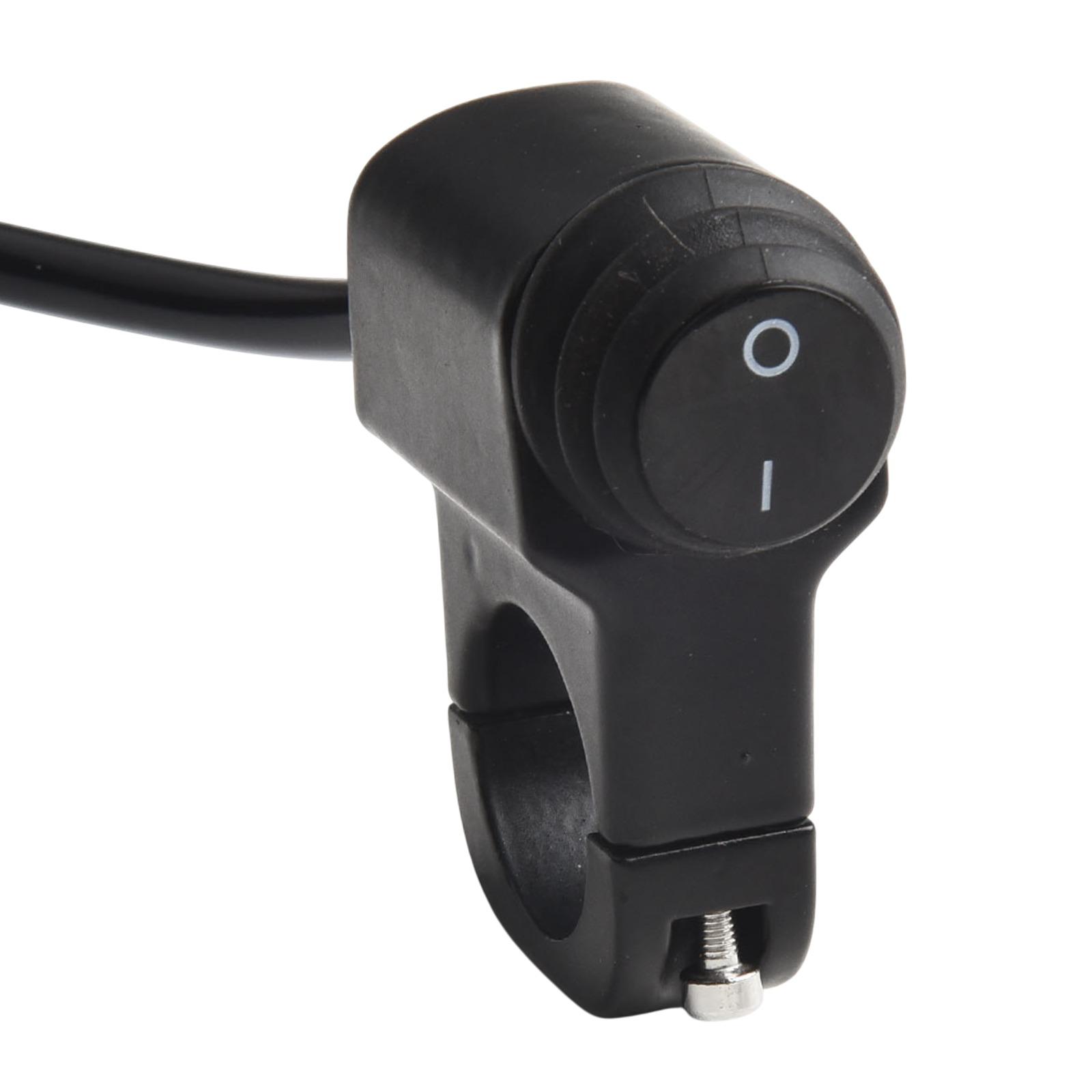 

Waterproof Motorbike Fog Spotlight Switch Motorcycle Handlebar Headlight Fog Light On Off Switch Signals Light Control Button чёрный