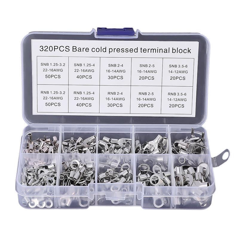 OTUT320 Copper Lug Fork-shaped Wiring Terminal Set - 320 PCS