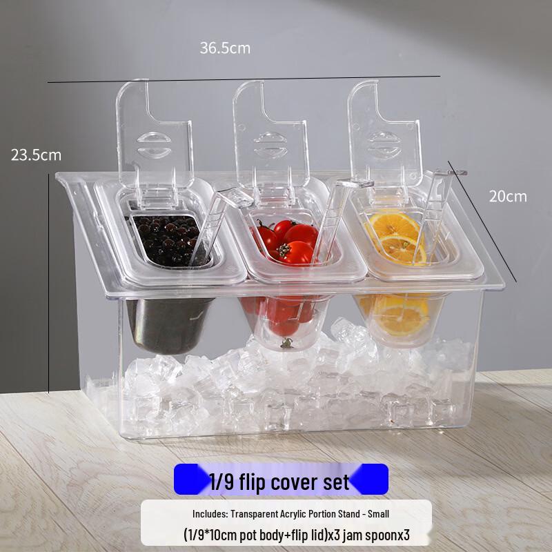 Handon Transparent Divided Serving Box