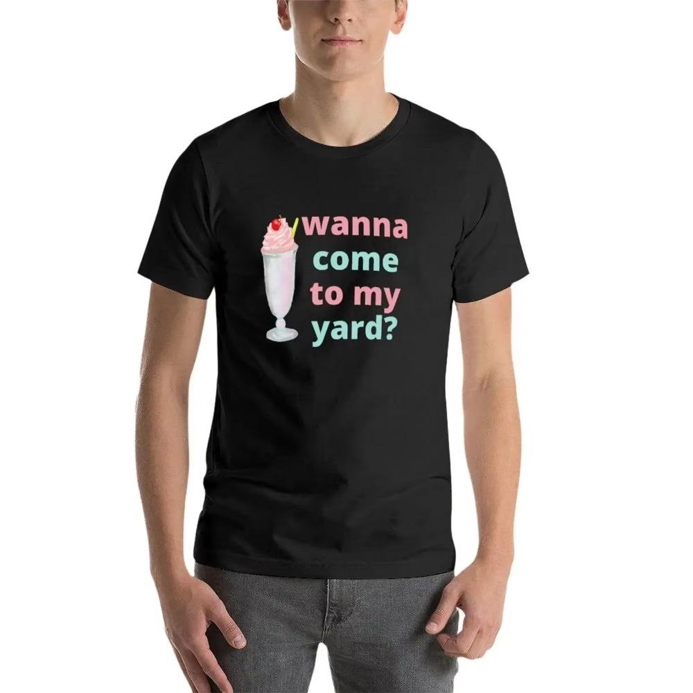 Milkshake Brings All the Boys To My Yard T-Shirt  Design Your Own Tees Workout Shirts for Men