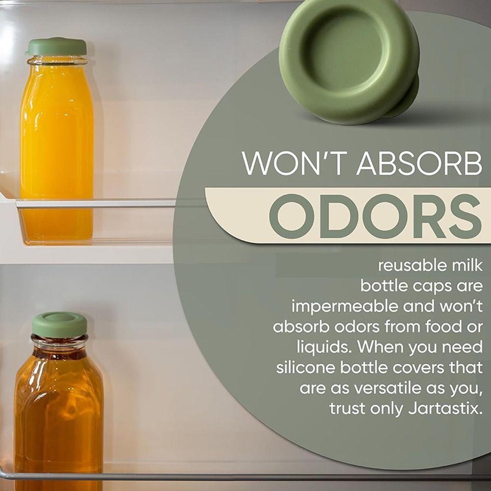 1/2Pcs Vacuum Sealed Silicone Replacement Caps Round Easy To Clean Silicone Bottle Stopper Long-Lasting Reusable Bottle Lids