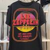 LedZeppelin Rock Band American Spring Summer High Street Oldschool Cotton Short Sleeve Mens and Womens TShirt Tide