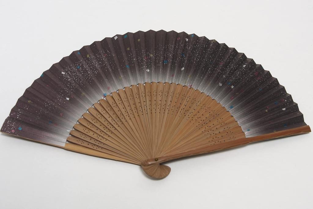 Faltfächer für mit Fächeretui und Präsentationsbox [Hasegawa] Damen im Kyoto-Stil, (Galaxis)