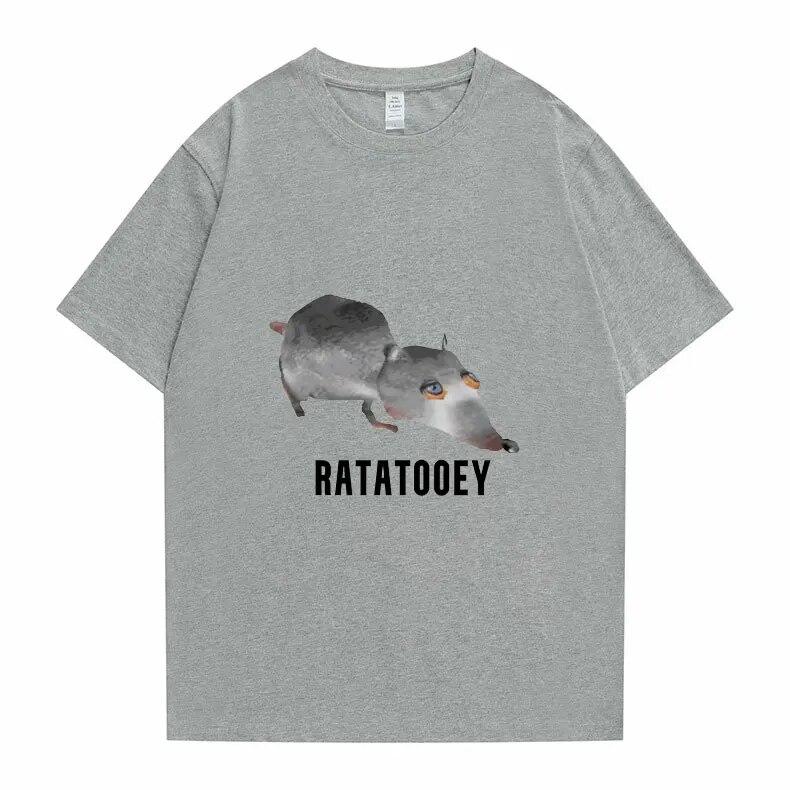 New Harajuku RATATOOEY T Shirts Funny Mouse Print Tshirt Summer Unisex Women Fashion Creative Tees Short Sleeve Unisex LooseT-shirt