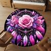 1pc Dreamcatcher, Roses Round Chair Mat Area Rug - Non-Slip, Floor Mat for Office, Bedroom, Ideal Home Decor Christmas Gift P0811483