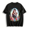 Warmes Mutter-Baby-Print-Oberteil Sanftes Mutterliebe-Thema Freizeit-T-Shirt Reines Baumwoll-T-Shirt