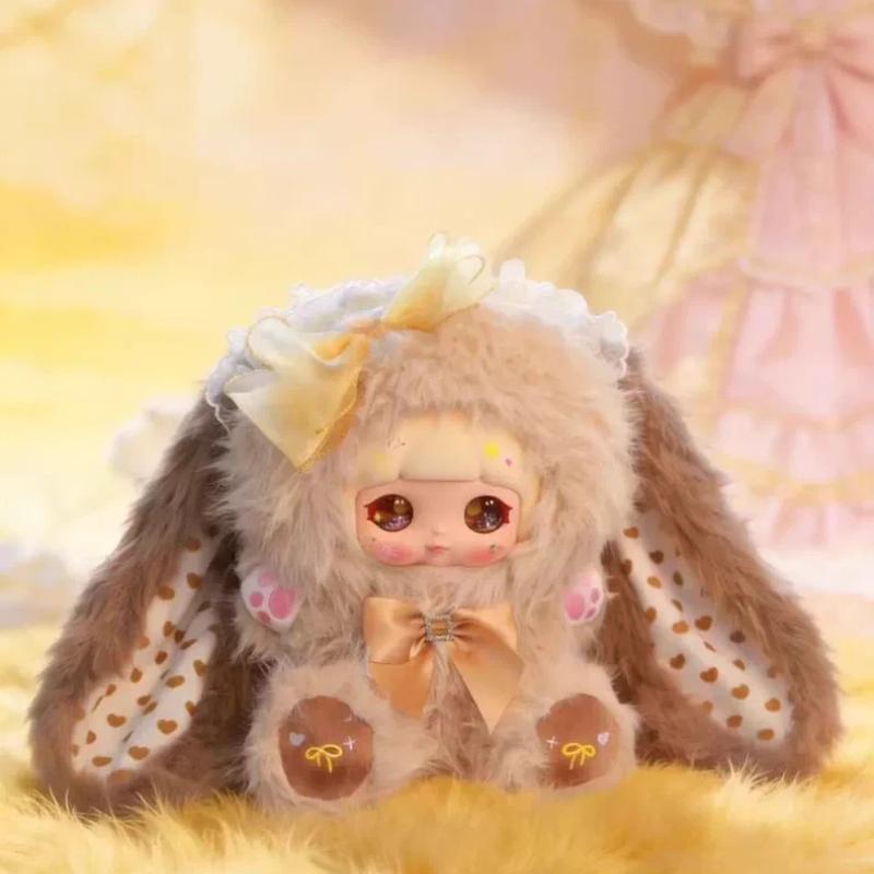Snow Fu Rabbit Lace Dream 600% Plush Blind Box Mystery Surprise Cute Stuffed Doll Ornament Soft Plush Figurine Birthday High Quality Gift