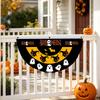 Halloween Fan-Shaped Flag - 4590cm - Single Sided Printed Polyester for Outdoor Garden Decoration