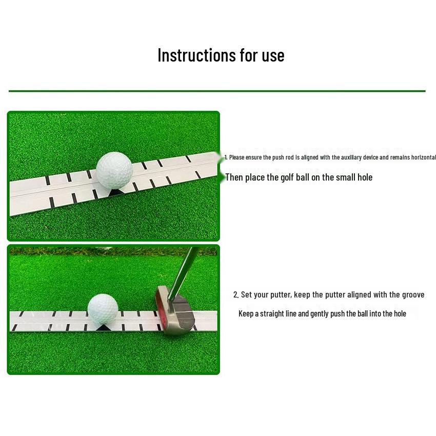 Golf Putter Ruler: Path Guide & Practice Tool to Improve Shot Accuracy