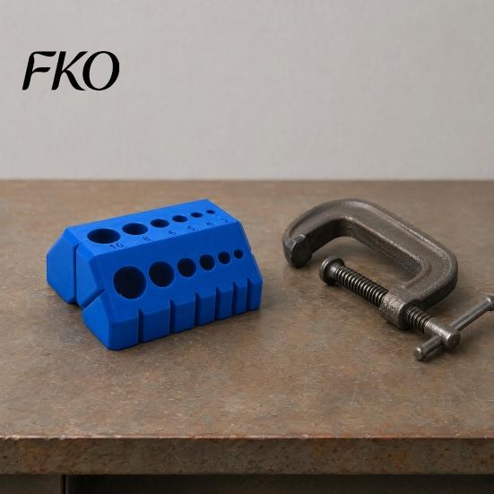Woodworking Drill Guide 3D Printed Jig, 45 and 90 Drilling Angle Locator, Precision Doweling Rail Tool for Accurate Hole Positioning, Durable