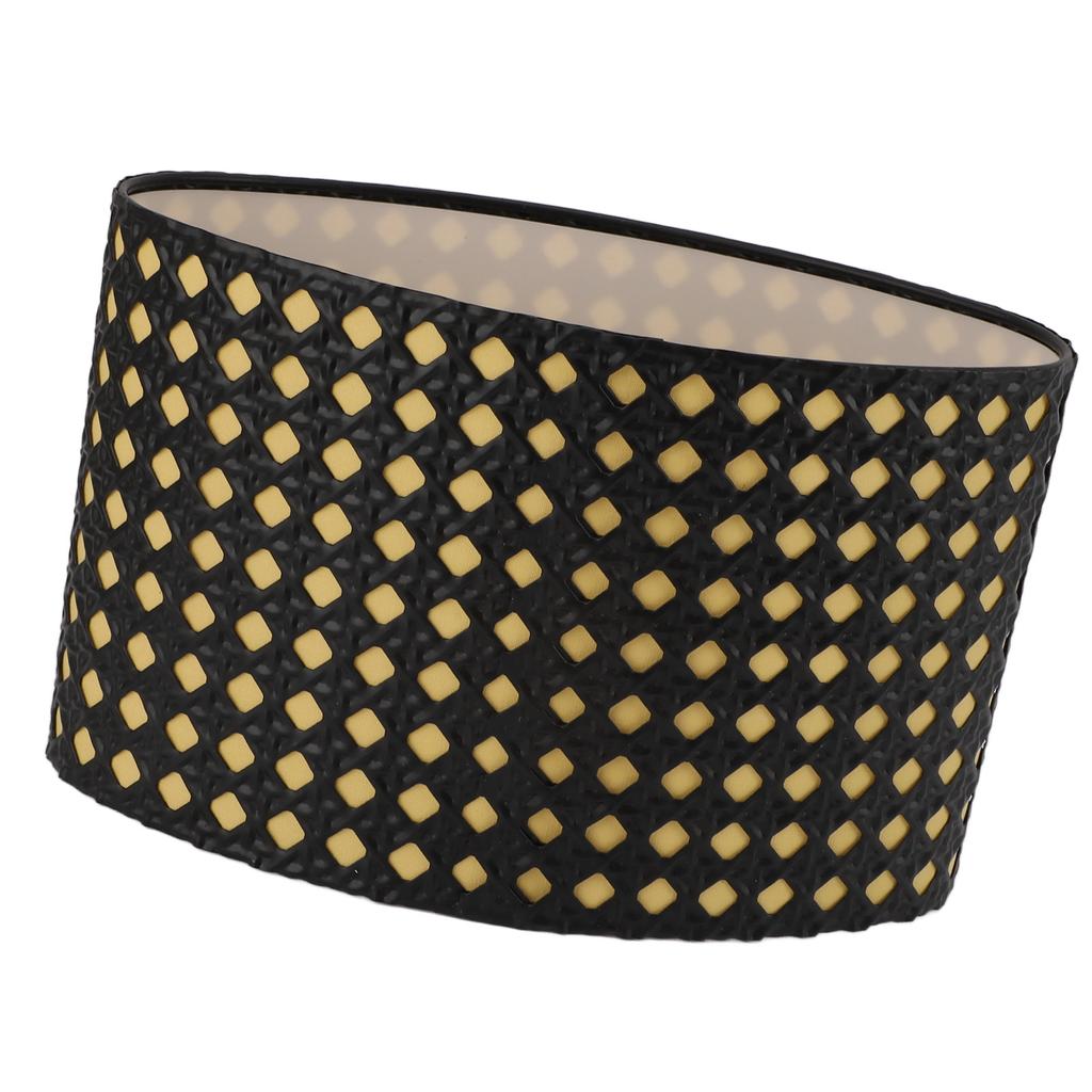 Lampshade Oval Shaped Hollow Metal Carved Compatible E27 E14 Caliber Lampholders Lamp Cover for