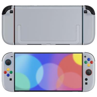 EXtremeRate DIY náhradní kryt a tlačítka pro Nintendo Switch, vlastní zadní kryt konzole, přední kryt ovladače, dekorační proužek s ABXY a směrovými tlačítky