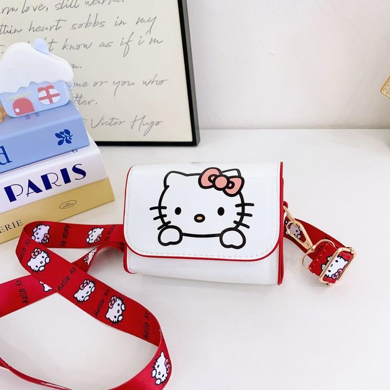 Hello Kitty Girls Mini Shoulder Bag Pu Lightweight Animal Print For Kindergarten