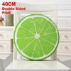 Fruit Slice Print Seat Cushion Round Throw Pillow Creative Sofa Cushion  Bedroom Use