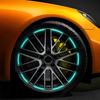 cyhk7 Car Emblem Wheel Rim Reflective Sticker Accessories For Mitsubishi 9 Ralliart X EX ASX L200 Colt Outlander Pajero Lancer Eclipse