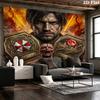 Resident Evil Wall Tapestry Aesthetic Wall Hanging Printed Fabric Blanket Decorative Tapestries For Bedroom Living Room Home Decor